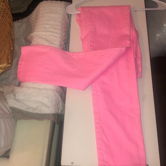 Justice Neon Pink Girls Jeans - Picture 4 of 13